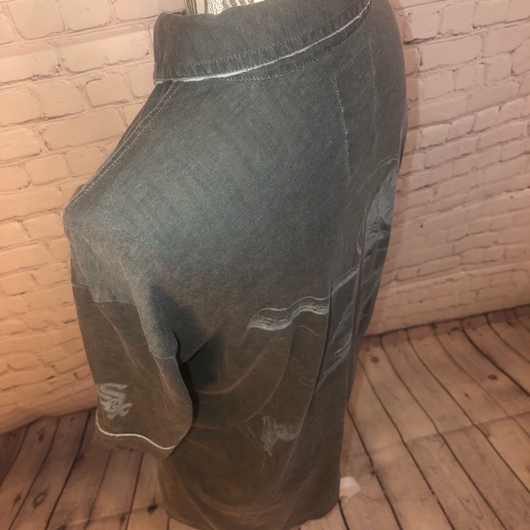 Tommy Bahama Gray Short Sleeve Shirt - Picture 6 of 8